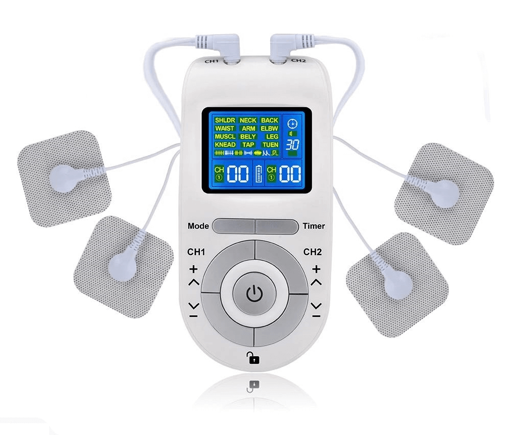 Electric Pulse Massager Tens EMS Muscle Stimulator 12Modes Digital Therapy